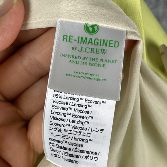 J Crew Cropped Drapey Twill Blazer Womens 6 Light Kiwi Stretch Preppy Career NEW - Picture 7 of 16